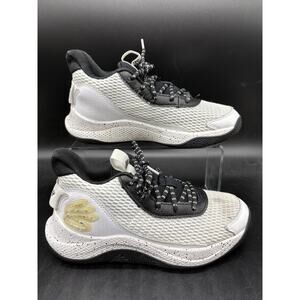 Under Armour Curry 3Z7 Mid White Black Boys Size 6Y 3026623-100 Womens 7.5